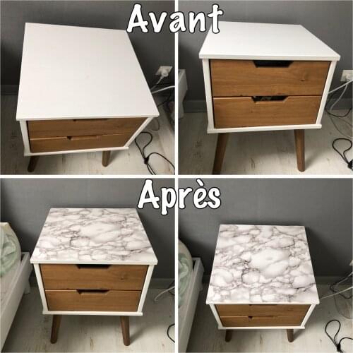 1MSelf-adhesive imitation marble pattern stickers waterproof, oil-proof, high-temperature kitchen furniture renovation wallpaper