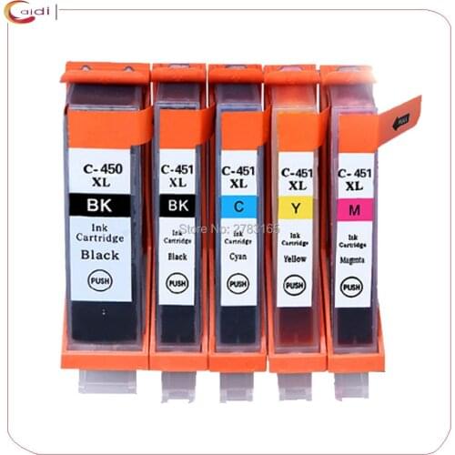 5PCS Compatible ink cartridge For canon PIXMA MG5440 MG5540 MG6440 Ip7240 MX924 IX6540 IX6840 printer inkjet PGI 450 CLI 451