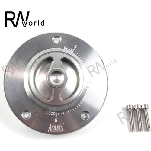 Motorcycle CNC Aluminum Fuel Tank Cap Gas Oil Tank Cover Petrol Cover For SUZUKI 108mm 3 Mounting Spots gn 125 gn125 gsr600