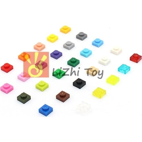 Free Shipping!moc Tiles Plate 1*1 3024 Short Piece DIY Enlighten Block Bricks Compatible with Assembles Particles