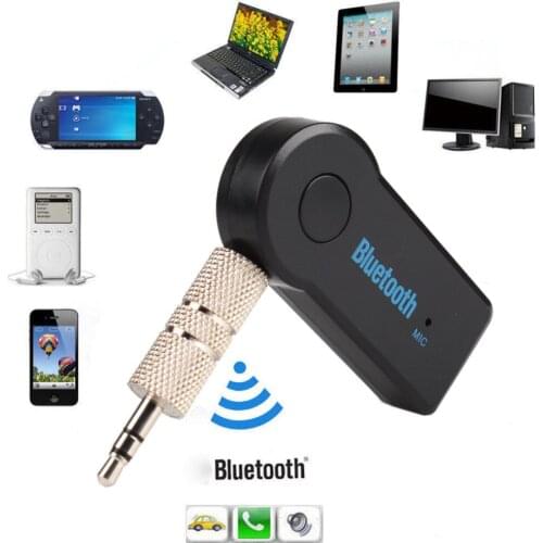 Wireless Bluetooth 3.5mm Car Aux Audio Music Stereo Hands-Free Receiver Adapter #269997