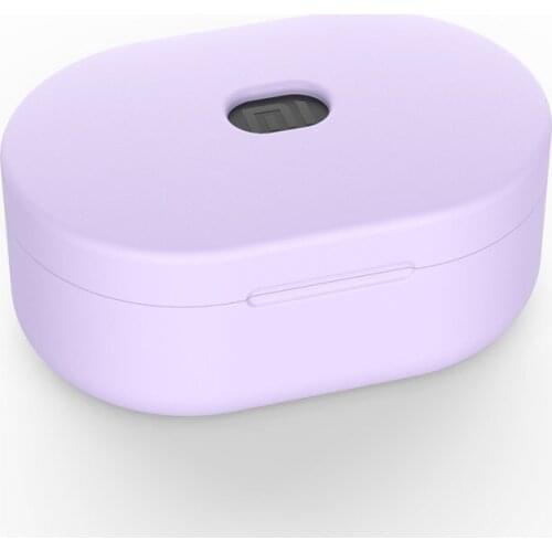 For Xiaomi Redmi Airdots Earphone Case with Keychain Shockproof Protective Premium Soft Silicone Cover Skin with Carabiner