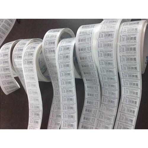 Customized custom print adhesive printing barcode label