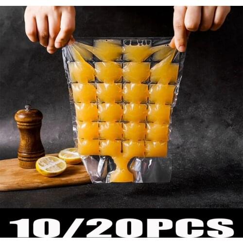 10/20pcs Ice Cube Mold Disposable Ice Ball Maker Summer Self-Seal Ice Cube Maker Ice Cube Face DIY Kitchen Tools