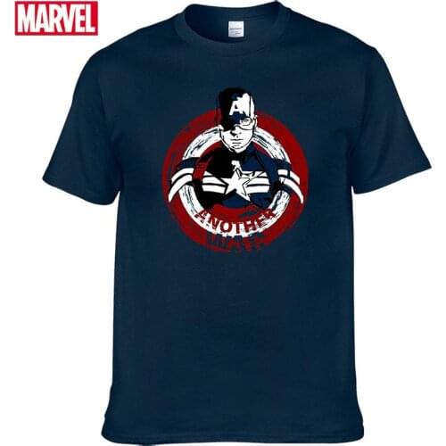 Marvel The Avengers Steve Rogers Captain America Short sleeve tee Mens shirts Summer T-shirt cotton graphic t shirts 2021 #43