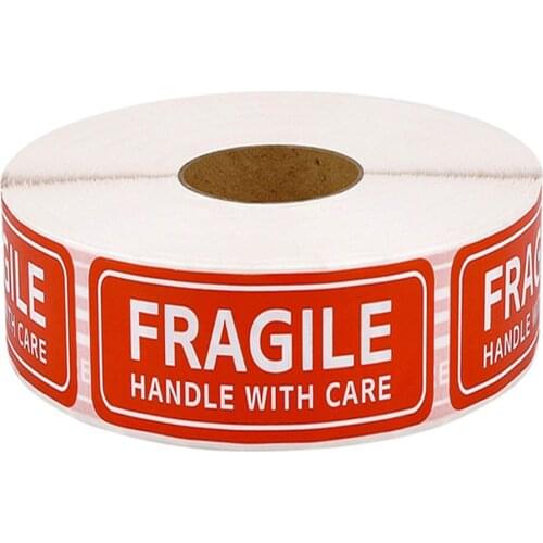 150/500pcs/ Roll Fragile Stickers Please Handle With Care Warning Labels For Goods Decoration наклейки стикеры pegatinas
