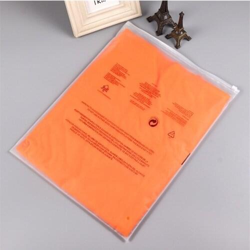 Customized Home Clothing Packaging Bag Matte PE Transparent Zipper Storage Bag Apparel Underwear Ziplock Plastic Bag Clothes Bag