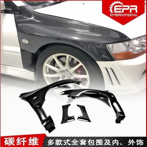 Suit For Evolution9 Mitsubishi Evo 8 Refits Gt Varis Carbon Fiber Wide Leaf and Front Sand Plate