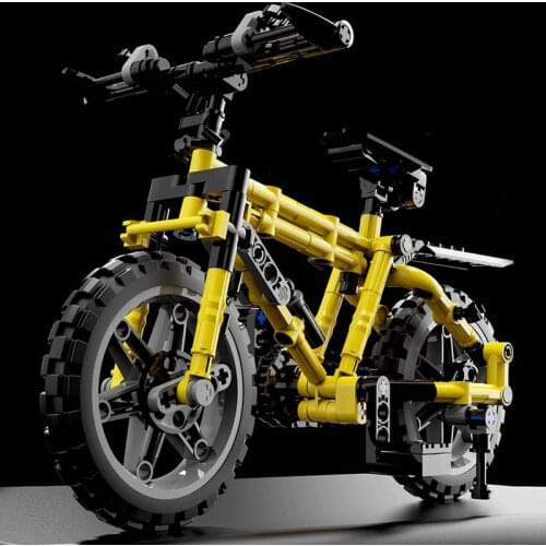 Technique Bike Speed Champions Racer Sets Building Model Blocks Bricks Moc Kits Kid Toy City Vehicles Mountain Cycling Bicycle
