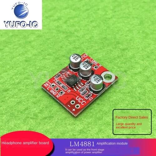 Free Ship 1PCS Lm4881 Earphone Amplifier Board Amplifier Module Can Be Used as Amplifier Front Stage Amplification