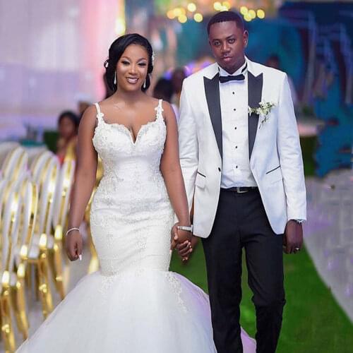 Man Wedding Suits White Groomsmen Wedding Tuxedo for Man Blazer Wide Peaked Lapel 2Piece Slim Fit Terno Masculino Costume Homme