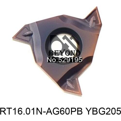 Original RT16.01N-AG60PB YBG205 16IR Carbide Inserts Lathe Cutter Tools Turning Toolholder Threading Insert