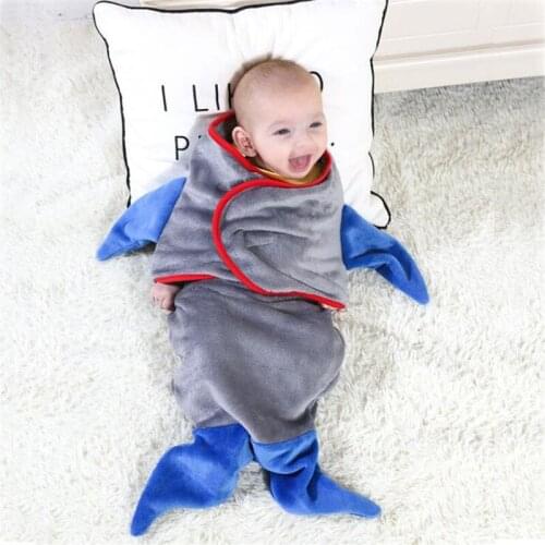 Baby Swaddle Wrap Kids Play Mat Toys Newborn Sleep Bag Blanket Infant Stroller Sleep Sack Cartoon Fish Baby Stroller Accessories