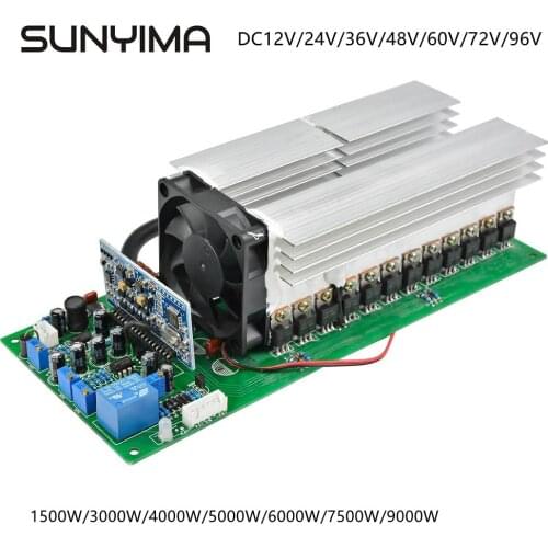 SUNYIMA 3000W Pure Sine Wave Power Frequency Inverter Board 24V 36V 48V 4000W 5000W High Quality Enough Power Perfect Protection