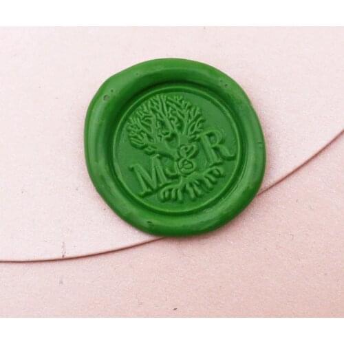 Custom tree wedding wax seal stamp/personalized Double Initials life of tree/wedding invitation seal