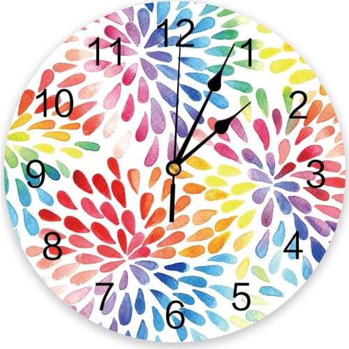 Multicolored Drop Shape 3D Wall Clock Modern Design Living Room Decoration Kitchen Clock Art Wall Watch Home Decor