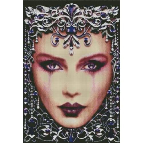 Needlework,Fashion Charming beauty people 14CT Counted embroidery,DIY Aida Cross stitch kits,Art Pattern Cross-Stitching decor