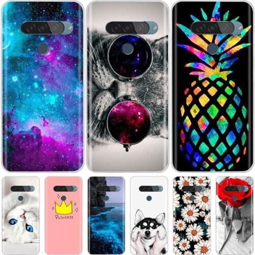 For LG G8 ThinQ Case Silicone Cartoon Flower Phone Case For LG G8S ThinQ G 8 Cover Case For LG G8X ThinQ Cover Bumper Coque Etui