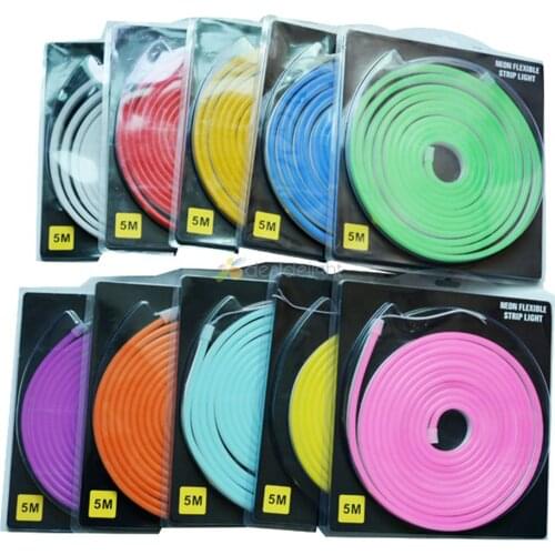LED Neon light 12V LED strip SMD 2835 120LEDs/M 6*12mm Flexible Rope Tube Waterproof for DIY Christmas Holiday Decoration Light