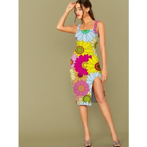 3D Dress Flower Dress Women Colorful Halter Sleeveless Romantic Vestido Sexy Art 3d Print Women Plus Size Short Beach Fashion
