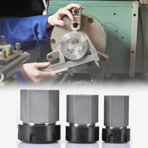 Hard Steel Hex ER25/ER32/ER40 Collet Chuck Block CNC Lathe Tool Holder Engraving Machine Tool Parts