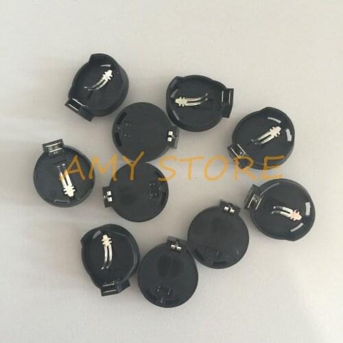 10Pcs 2cm Pin Distance Housing Cell Button Battery Holder for CR2032/2025/2016