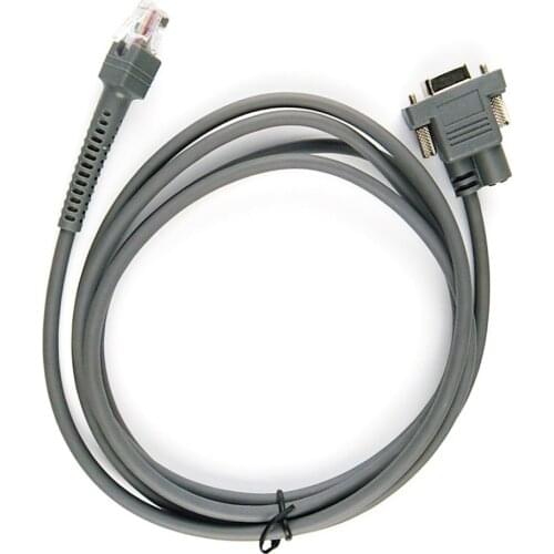 2pcs/lot BarCode Scanner RS232 Cable, 2M(7feet),For Symbol LS2208AP LS1203 LS4208 LS4278 DS6707 DS6708,RS232 Interface,Free Ship