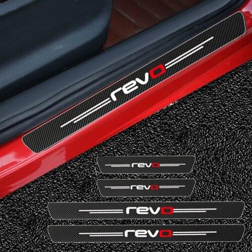 4pcs revo Carbon fiber car Sticker for volkswagen golf 7 passat B5 B6 B7 b8 Golf MK4 MK6 MK7 CC R20 R32 R36 GTI GTD Car styling