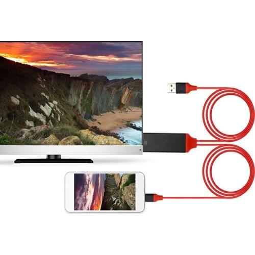 8 Pin HDMI-compatiblCable For Lightning HDTV TV Adapter Digital AV Cable 1080P For iPad Pro Air For iPhone X 8 7 7 Plus X XSMAX