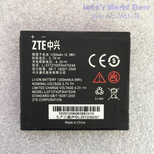 For ZTE P736 P736E V880T battery Li3712T42P3h475248 High Quality 1200mAh Battery Mobile Phone Battery for ZTE P736 P736E V880T
