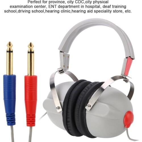 Audiometer Audiometric Hearing Screening Headphone Air Conduction Audiometer for Hearing Test Ear Care Hearing Instrument Health