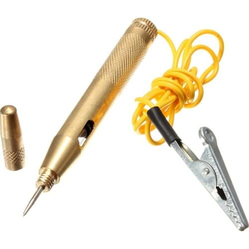 Volt Meter Line Circuit Tester Probe Lamp Continuity Car Electronic Voltage Circuit Tester DC 6V 12V 24 Volts Voltage Gauge Test