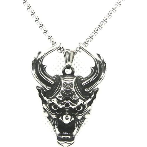 Dragon Pendant 316L Stainless Steel Gothic Biker Punk Animal Necklace 65cm Chain
