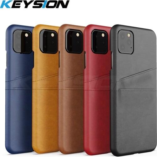 KEYSION Phone Case For iPhone 11 Pro Max Cover PU Leather Luxury Wallet Card Slots Back Capa For Apple iPhone 11 Pro 11 Pro Max