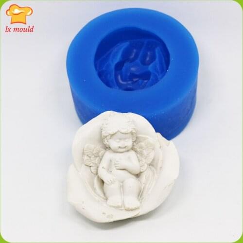 Flower from Angel Doll Silicone Molds Soap Candle Mould