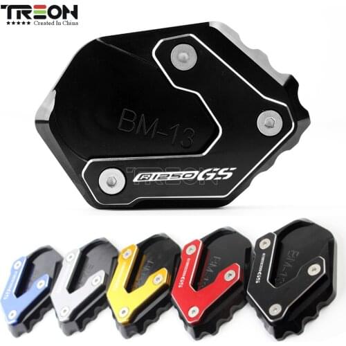 For BMW R1250GS 2018 2019 Motorcycle Accessories Kickstand Foot Side Extension Enlarge Expand Pad CNC Aluminum With Tool