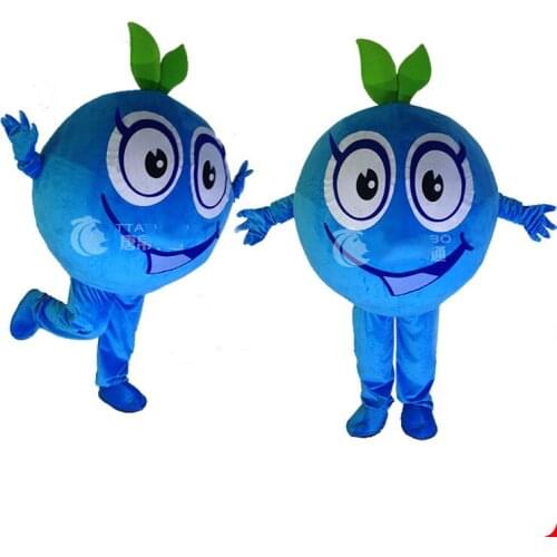 Fruit Blueberry Mascot Costume Advertising Carnival Halloween Holiday Festival Cosplay Suit Outfits Mascot Costumes Can Add Logo