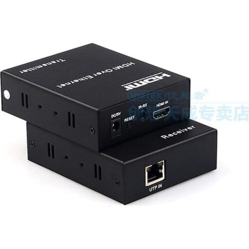 HDMI USB IR UTP Extender by RJ45 Ethernet cable to Extend HDMI 1.4 1080P 3D Repeater 150 meters Transmitter + Receiver 1:N