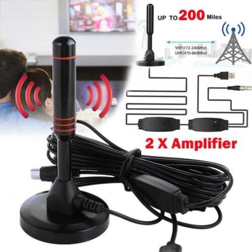 Best Portable TV Antenna Indoor Outdoor Digital HD CMMB Suction Cup Antenna Best Indoor Portable TV Antenna HDTV Antenna 1080P