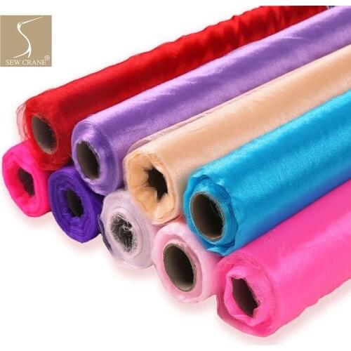 Multi-function Tulle Mesh Rolls Dry Yarn Party Wedding Decorations Yarn Tulle Sheer Fabric Decorating Church Pews , W50cmx L30cm