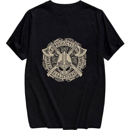 CLOOCL Viking Tattoo Viking Wolf Cotton TShirt Popular 3D Printed Shirt Top Men Cool Streetwear Short Sleeve Shirt Drop Shipping