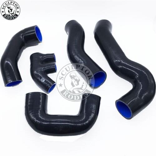 Intercooler hose Kit Silicone Radiator For Porsche911Carrera/996 (5Pcs) Red/Blue/Black