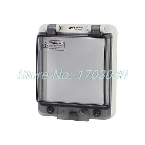 Clear Surface Wall Panel Switch Socket Cover Plastic Splash Proof External Box