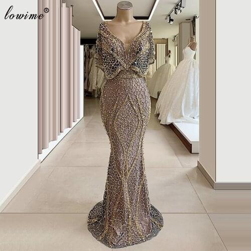 Plus Size Muslim Lace Evening Dresses Elegant Abiye Gece Elbisesi Formal Evening Gowns Women Vestidos De Gala Party Night
