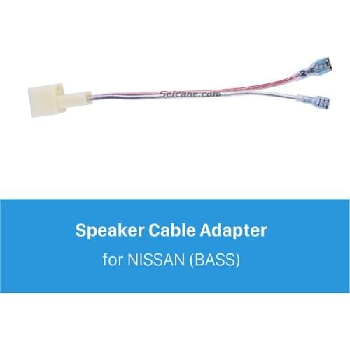 Seicane Hot Auto Car Audio Speaker Cable Adapter for NISSAN (BASS)