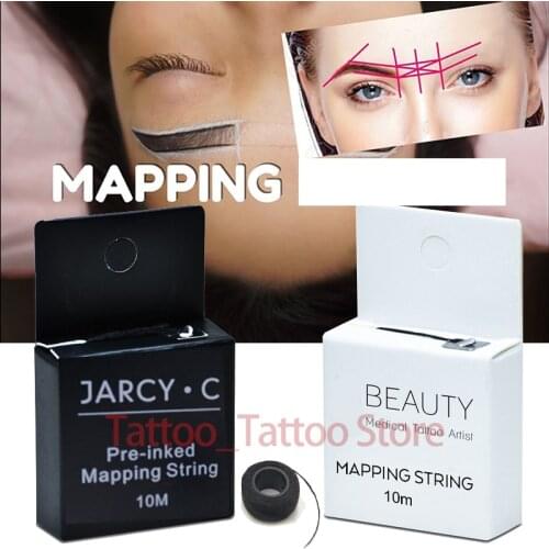 Mapping pre-ink string for Microblading Eyebow Make Up Dyeing Liners Thread Semi Permanent Positioning Eyebrow Measuring Tool