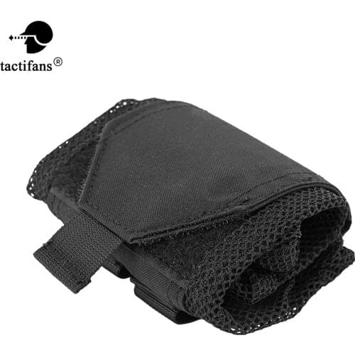 MOLLE System Water Bottle Pouch Kettle Carrier Holder Mini Foldable Mesh Pocket EDC Outdoor Sport Camping Hiking Paintball