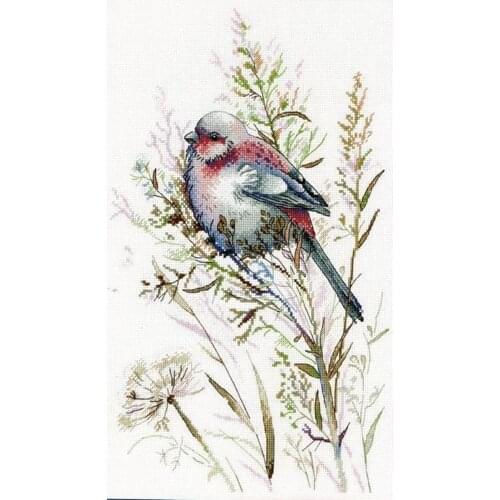 Top Customized Embroidery First Snow Modern Stamped Cross Stitch Kits with 100% Cotton Flosses & Free Shipping for Wall Decor