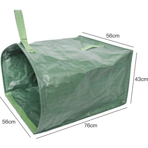 Bag For Leaves Large Capacity Garden Leaf Storage Bag Foldable Reusable Garden Bags Garbage Waste Collection Bag Container New