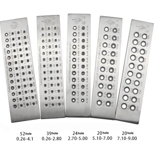Tungsten Carbide Wire Drawplate for Jewelry Making Round Shape Drawplate Jewelry Tools Gold and silver wire drawing